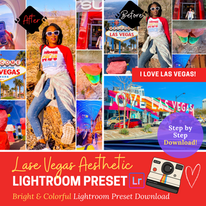 Las Vegas Blogger Custom Adobe Lightroom Preset - "I Love Las Vegas"