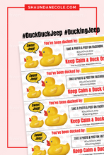 Load image into Gallery viewer, Duck Duck Jeep Tags
